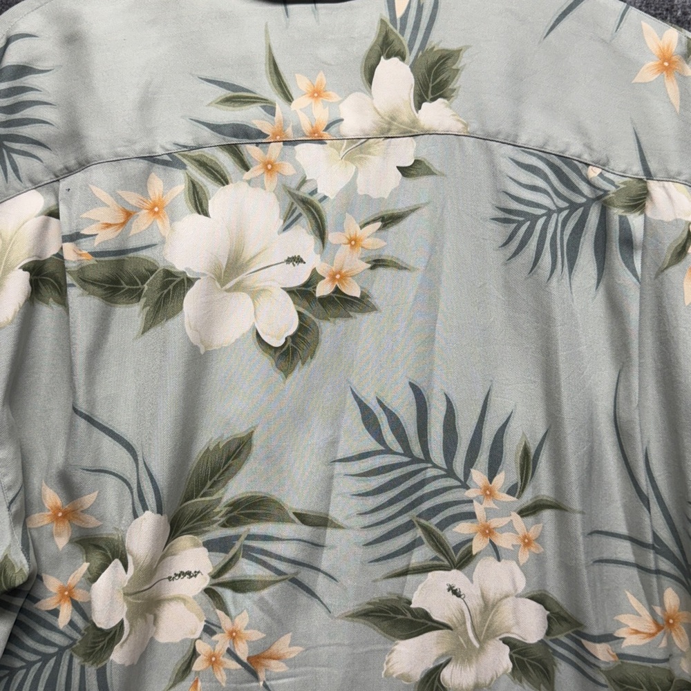 TOMMY BAHAMA HAWAIIAN SHIRT XL SILK CAMP FLORAL - Picture 8 of 10